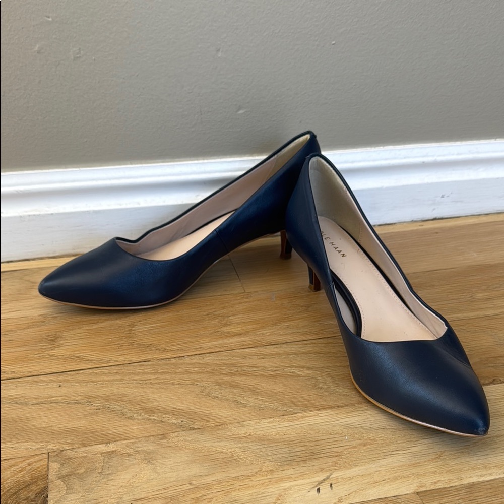 Cole Haan Navy Blue Heels